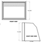 20" Microwave Cabinet (Angled) - 20" x 15" x 15"