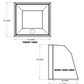 16" Upper Cabinet (Angled) - 16" x 13"x 15"