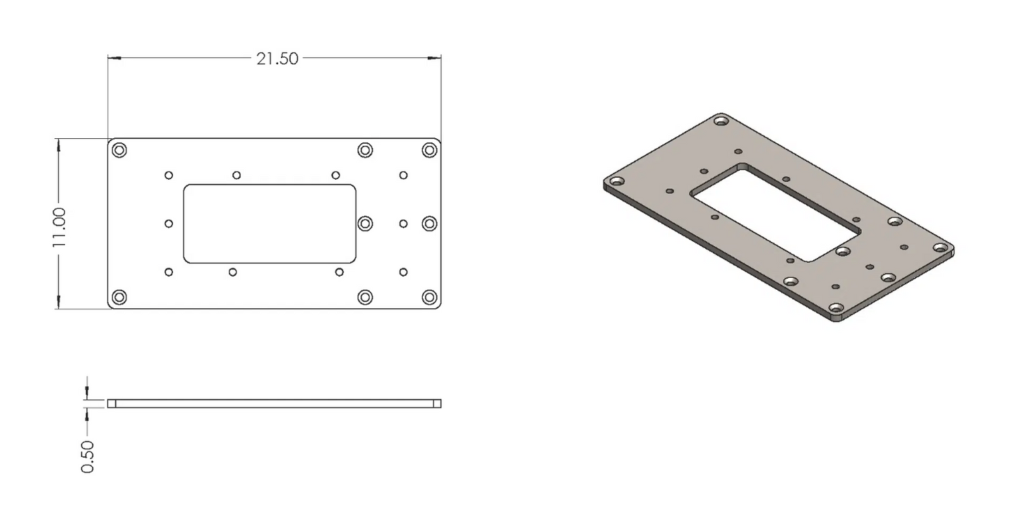 Fenton Mounting Plate – Used for Double Foldaway Seats