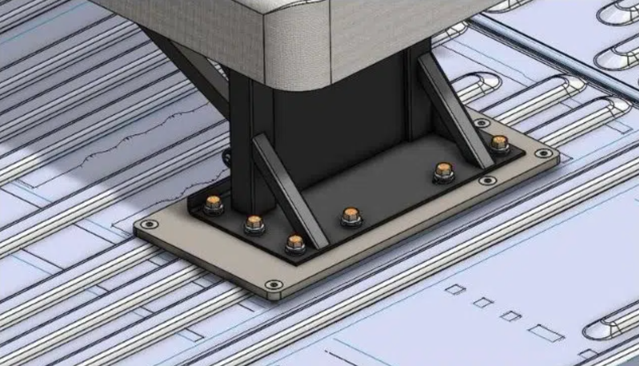 Fenton Mounting Plate – Used for Double Foldaway Seats