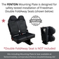 Fenton Mounting Plate – Used for Double Foldaway Seats