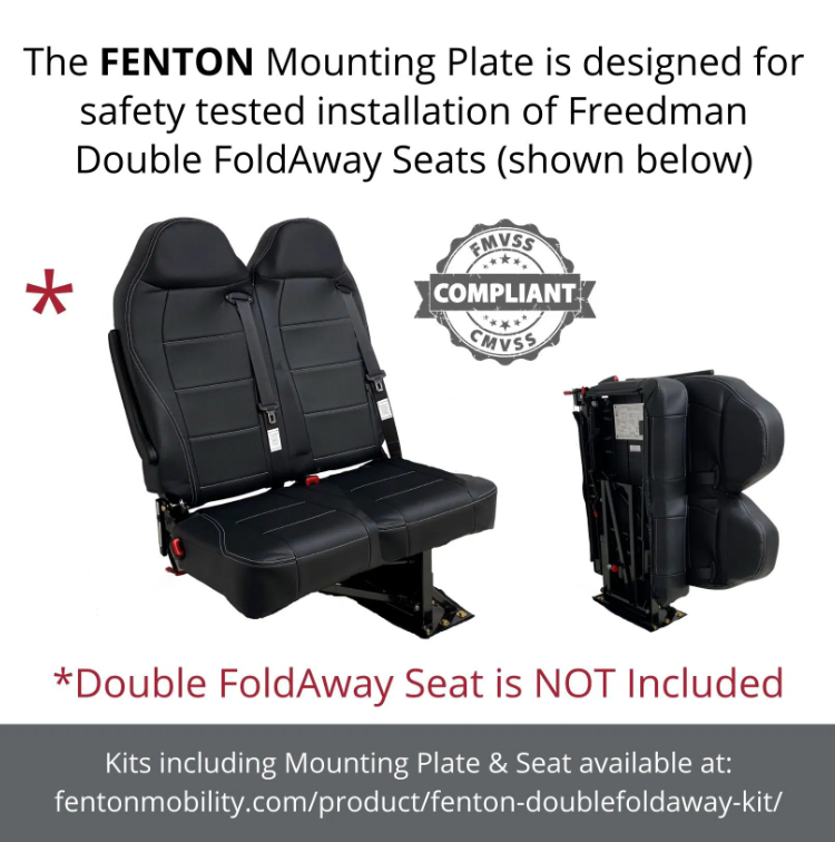 Fenton Mounting Plate – Used for Double Foldaway Seats