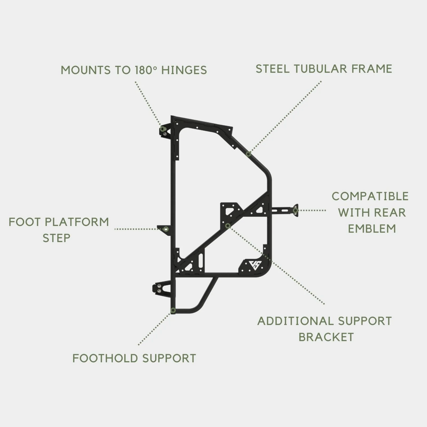 Sprinter Rear Tire Carrier with Ladder