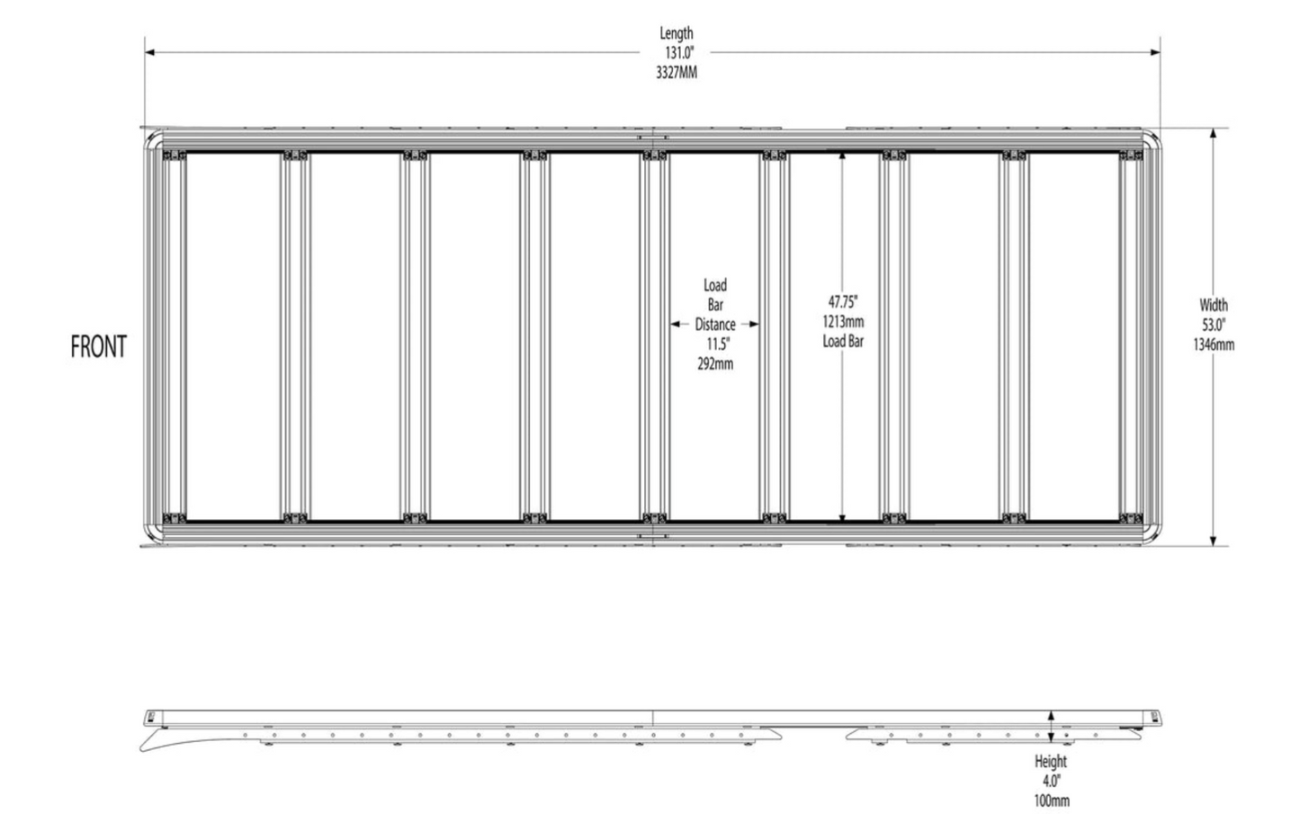 ACS ROOF for FORD TRANSIT 148 MID & HIGH ROOF
