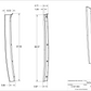 Mercedes Sprinter D-Pillar Trim Kit (Rear Door Threshold)