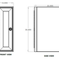 Single Door Cabinet 12"x36"x22"