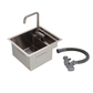 Stainless Steel Sink With Folding Faucet