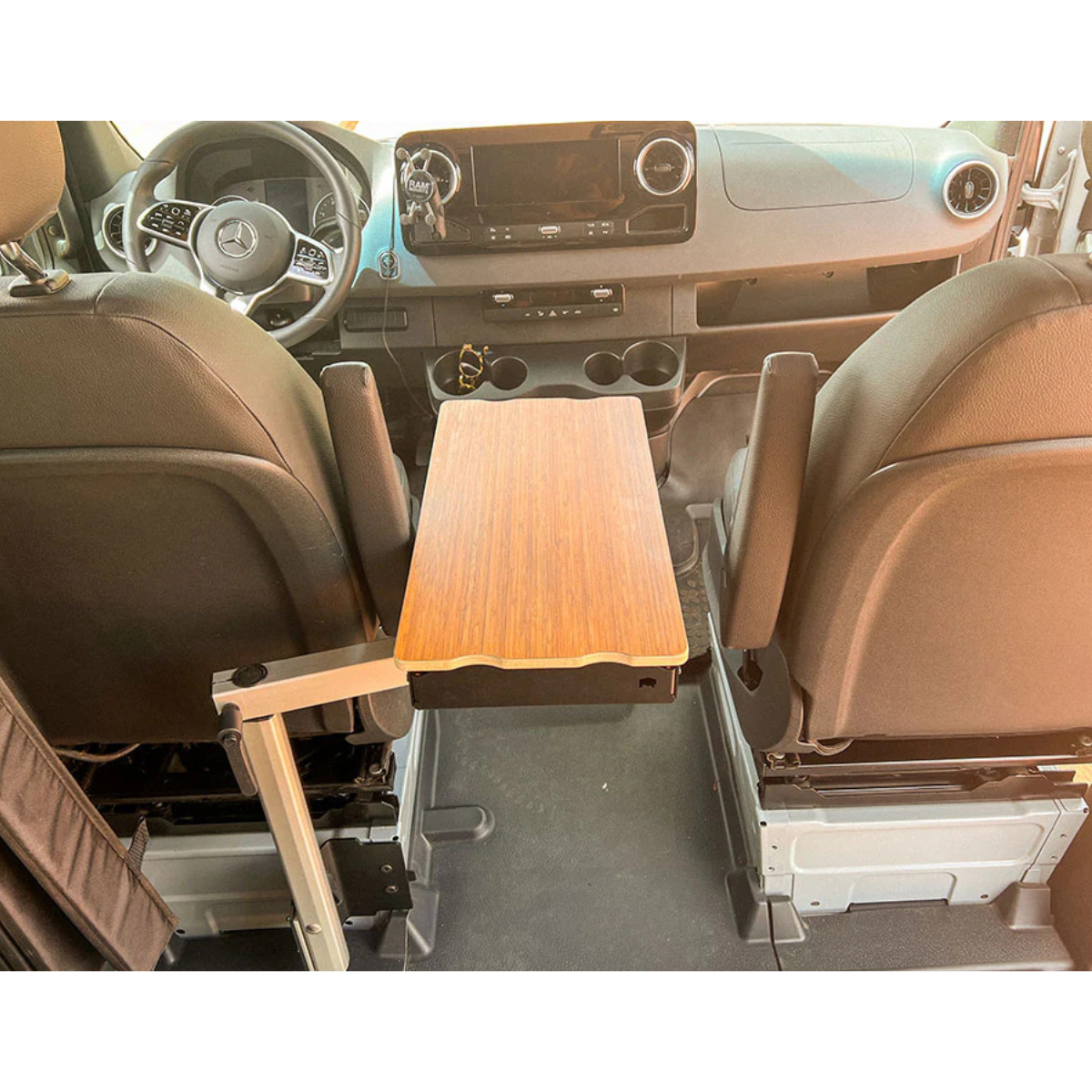 Slider Console Table - Universal Fit & Compatible with Most Vans
