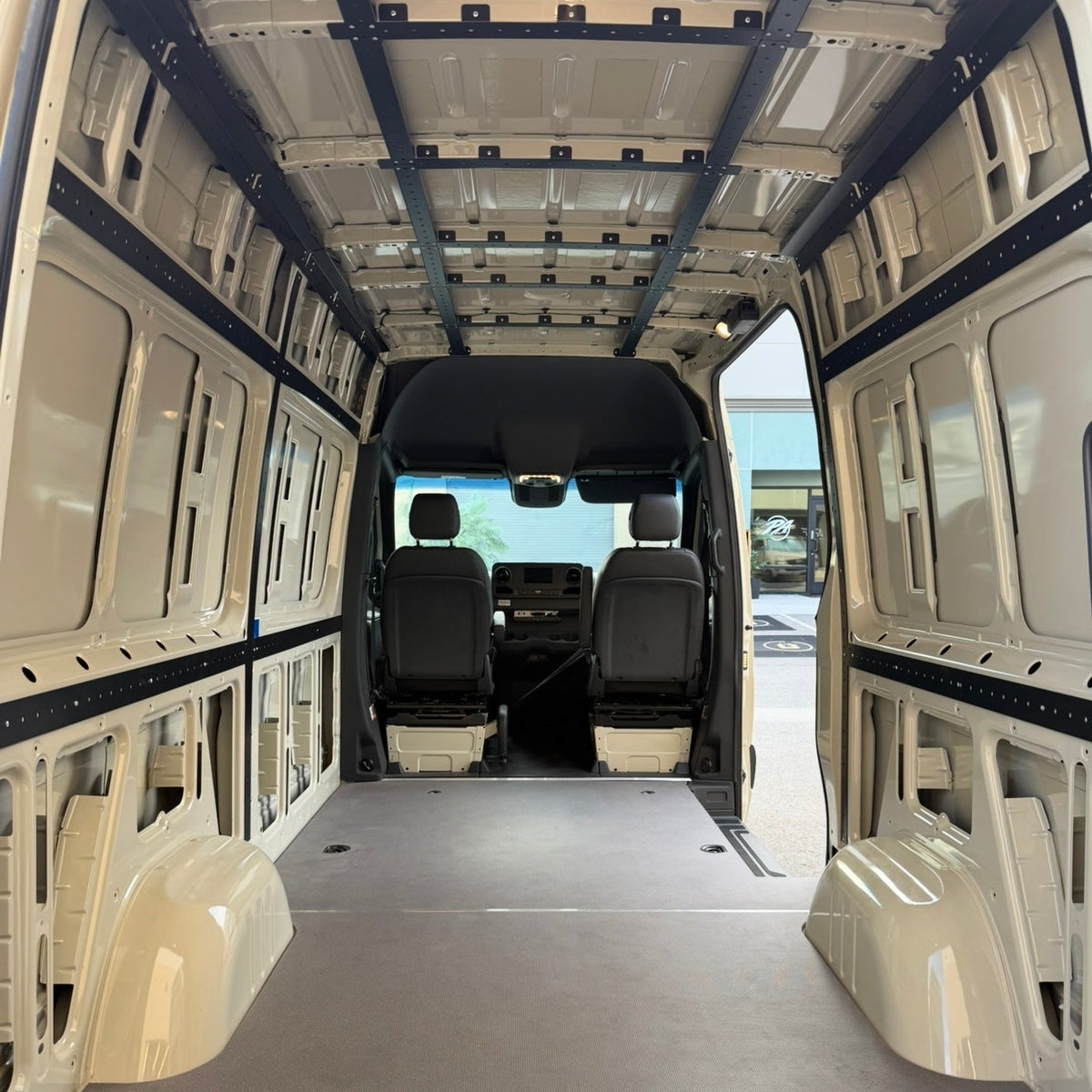 2007–Present Mercedes Sprinter 144 High Roof Wall and Ceiling Brace Kit – Powder-Coated Steel