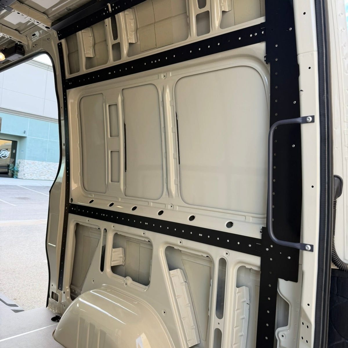 2007–Present Mercedes Sprinter 144 High Roof Wall and Ceiling Brace Kit – Powder-Coated Steel