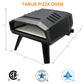 Flame King Outdoor Portable 12-inch Propane Pizza Oven Gas With Stone