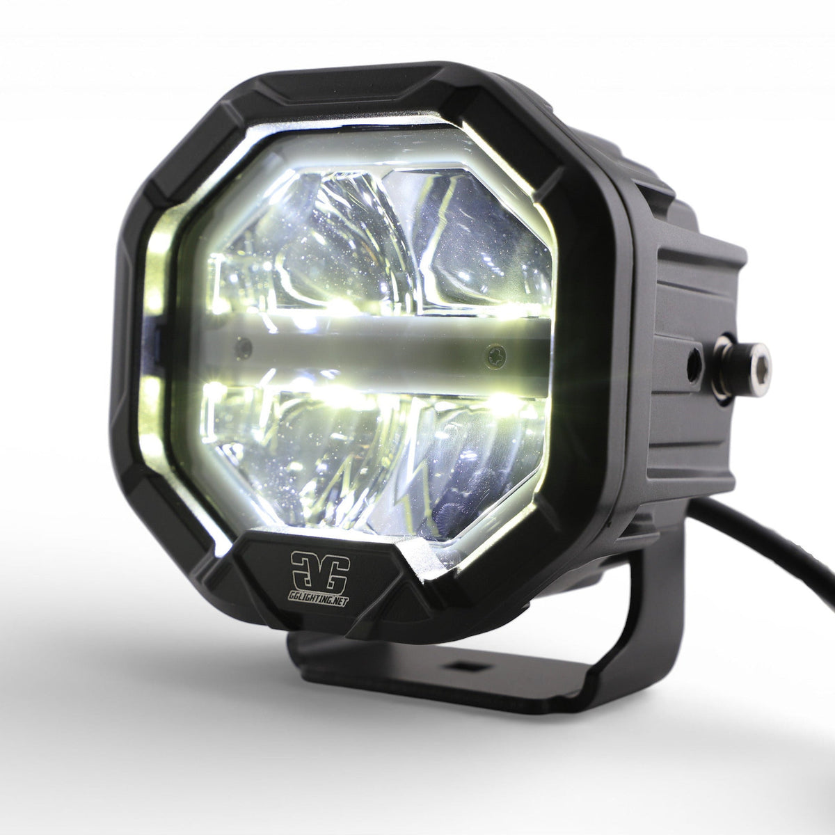 U-Con Interlocking Off Road LED Pod With Amber or White DRL Running Light