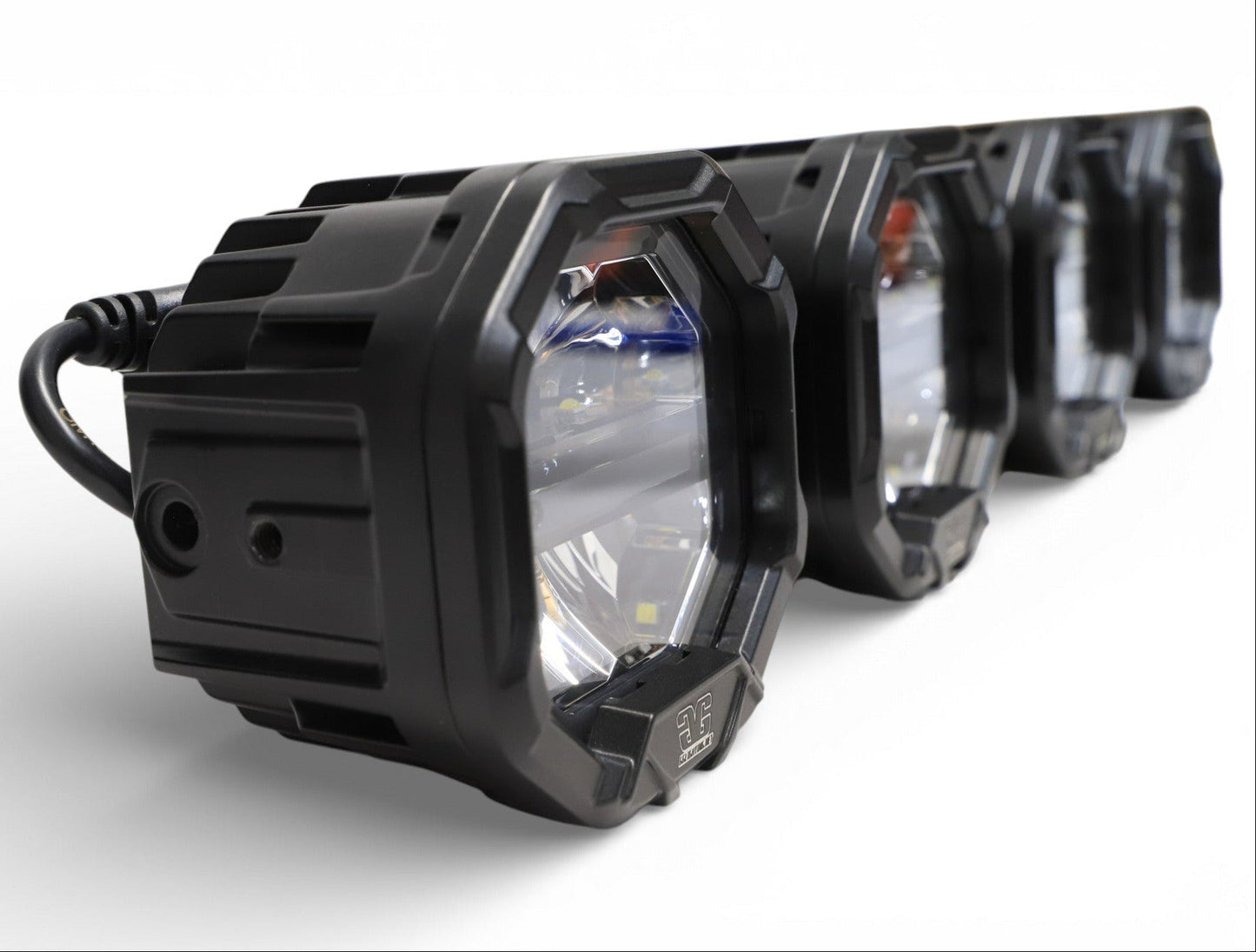 9 Light U-Con Interlocking Off Road LED Pod With Amber or White DRL Running Light