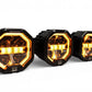 4 Light U-Con Interlocking Off Road LED Pod With Amber or White DRL Running Light