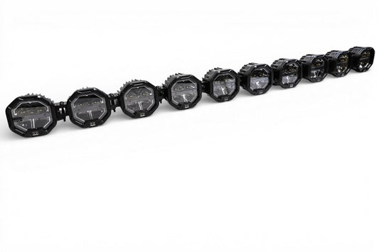 10 Light U-Con Interlocking Off Road LED Pod With Amber or White DRL Running Light