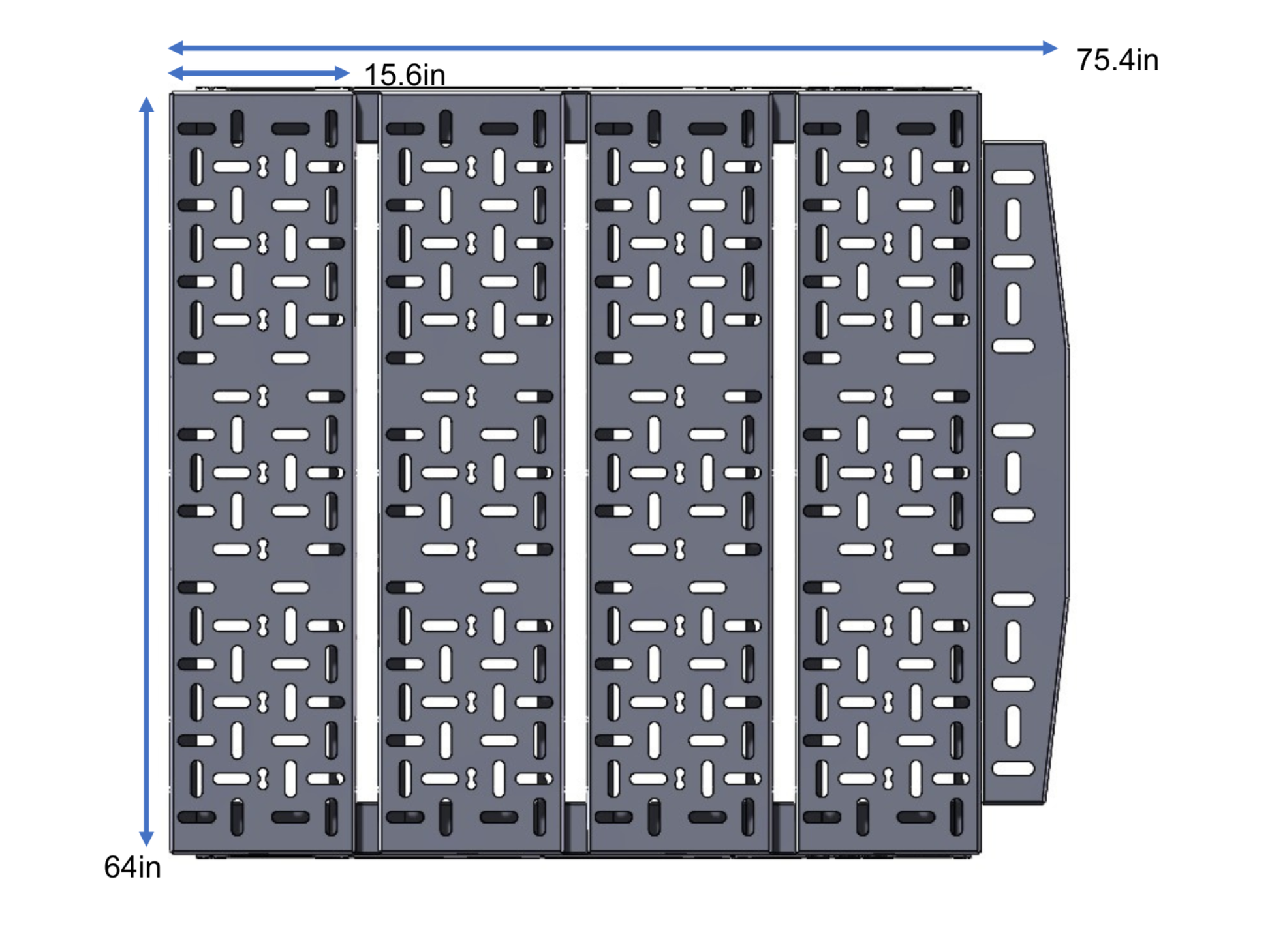 SPRINTER VAN PLATFORM 4-PANEL ALL ALUMIUM BED SYSTEM