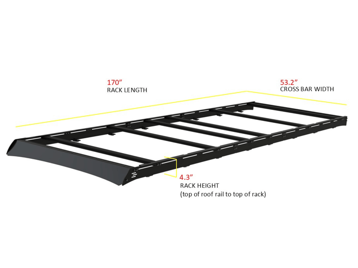 SPRINTER 170" HIGH ROOF STEALTH 2.0 ROOF RACK