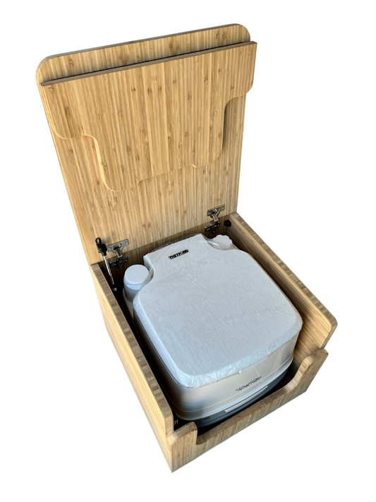 Porta Potti 345/135 Bamboo Toilet Lift top Cabinet Flat Pack Kit