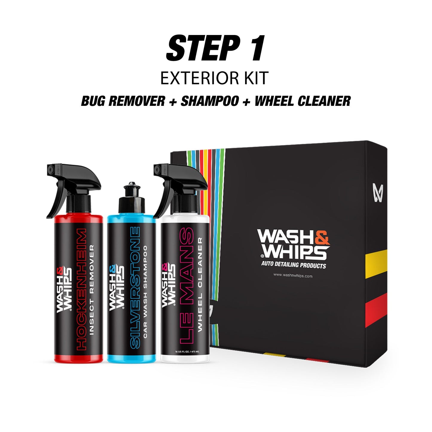WASH&WHIPS WASH - Exterior Car Wash Kit (Step 1)