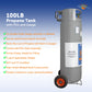 Flame King 100lb Empty Horizontal & Vertical Propane Cylinder with POL & Wheels