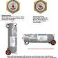 Flame King 100lb Empty Horizontal & Vertical Propane Cylinder with POL & Wheels