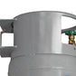 Flame King 100lb Empty Horizontal & Vertical Propane Cylinder with POL & Wheels