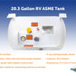 Flame King 20.3 gal ASME RV Trailer Propane Tank Cylinder with Mount Brackets