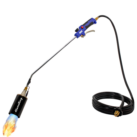 Flame King Propane Weed Burner Torch 340,000 BTU with Battery Operated Igniter