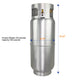 Flame King 43.5lb Aluminum Forklift Propane Tank Cylinder with Gauge