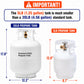 Flame King Portable 5lb Propane Tank LP Cylinder with OPD & Gauge