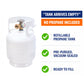 Flame King Portable 5lb Propane Tank LP Cylinder with OPD & Gauge