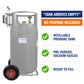 Flame King 60lb Horizontal & Vertical Propane Cylinder Gauge POL & Wheels