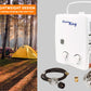 Flame King Tankless Outdoor Portable Camping Hot Shower Propane Gas 5L 1.32GPM Water Heater 34,000 BTU