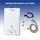 Flame King Tankless Outdoor Portable Camping Hot Shower Propane Gas 10L 2.64GPM Water Heater 68,000 BTU