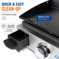 Flame King 17 inch LP Griddle with Small Regulator for RV pullout