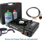 Flame King Portable Butane & Propane Gas Stove with Single Burner