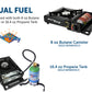 Flame King Portable Butane & Propane Gas Stove with Single Burner