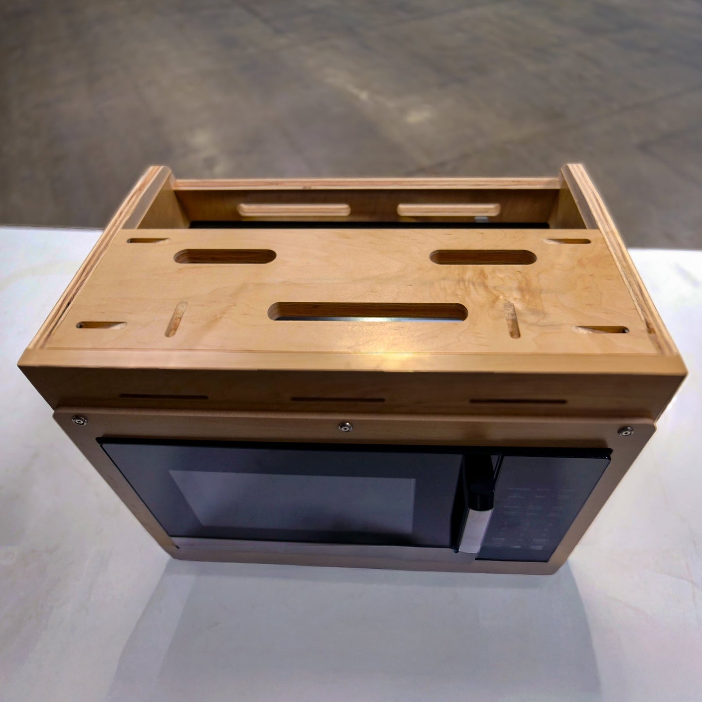 Single Microwave Cabinet for Sprinter, Transit and Promaster Vans