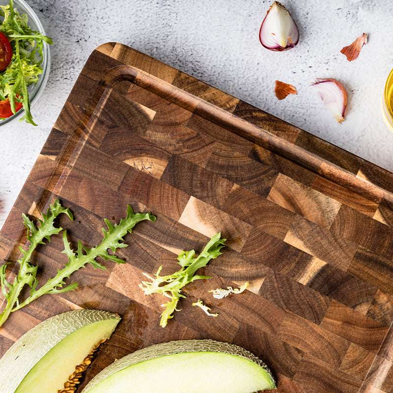 Personalized Handmade Walnut Checkered Cutting Boad