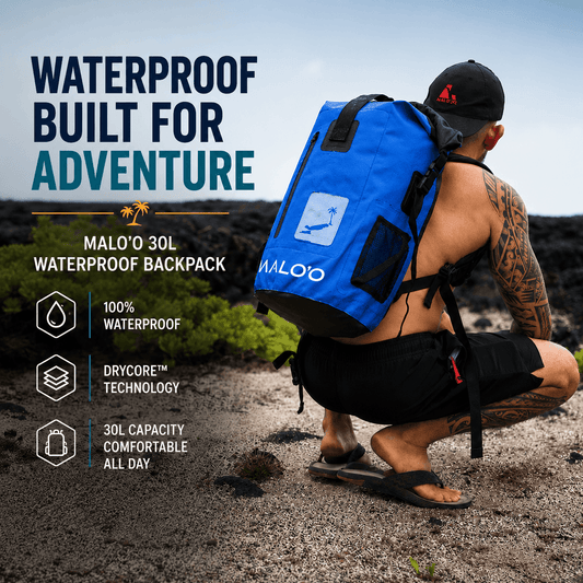 30L Waterproof Backpack – Roll-Top Dry Bag for Beach, Travel & Outdoor Gear