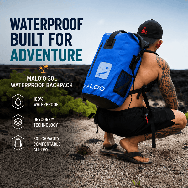 30L Waterproof Backpack – Roll-Top Dry Bag for Beach, Travel & Outdoor Gear