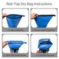 45L Waterproof Backpack – Roll-Top Dry Bag for Travel, Beach & Outdoor Gear