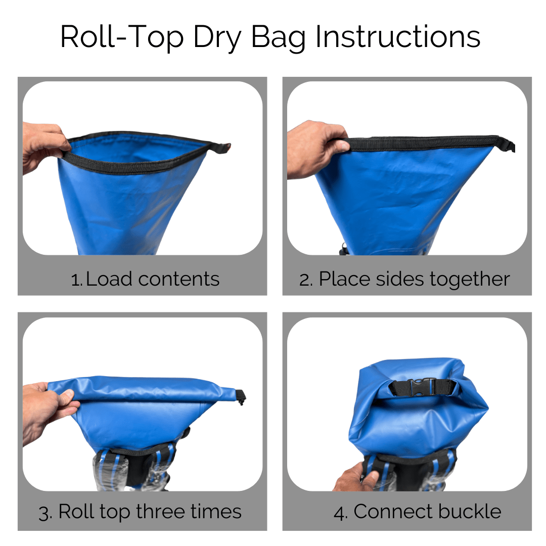 45L Waterproof Backpack – Roll-Top Dry Bag for Travel, Beach & Outdoor Gear