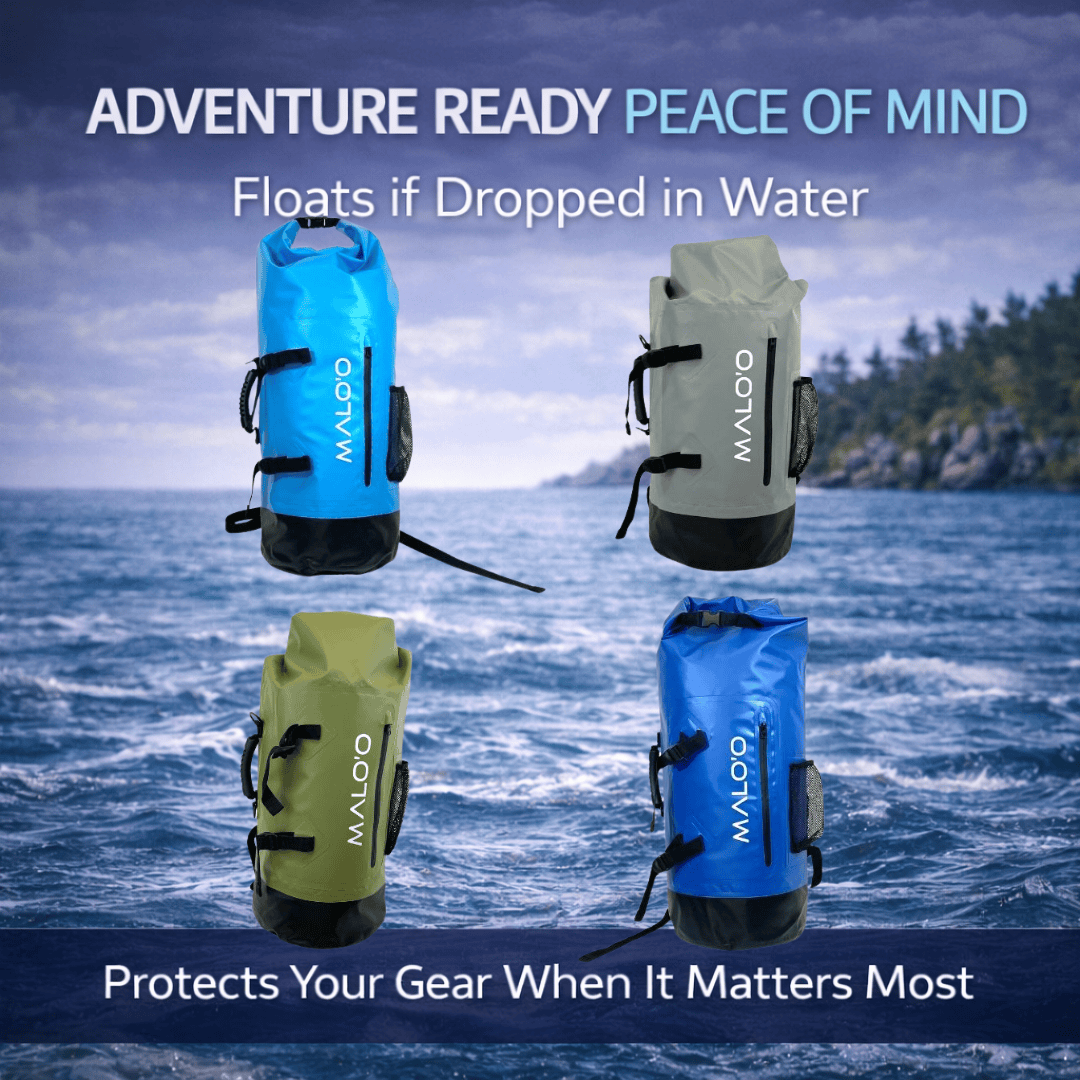 45L Waterproof Backpack – Roll-Top Dry Bag for Travel, Beach & Outdoor Gear