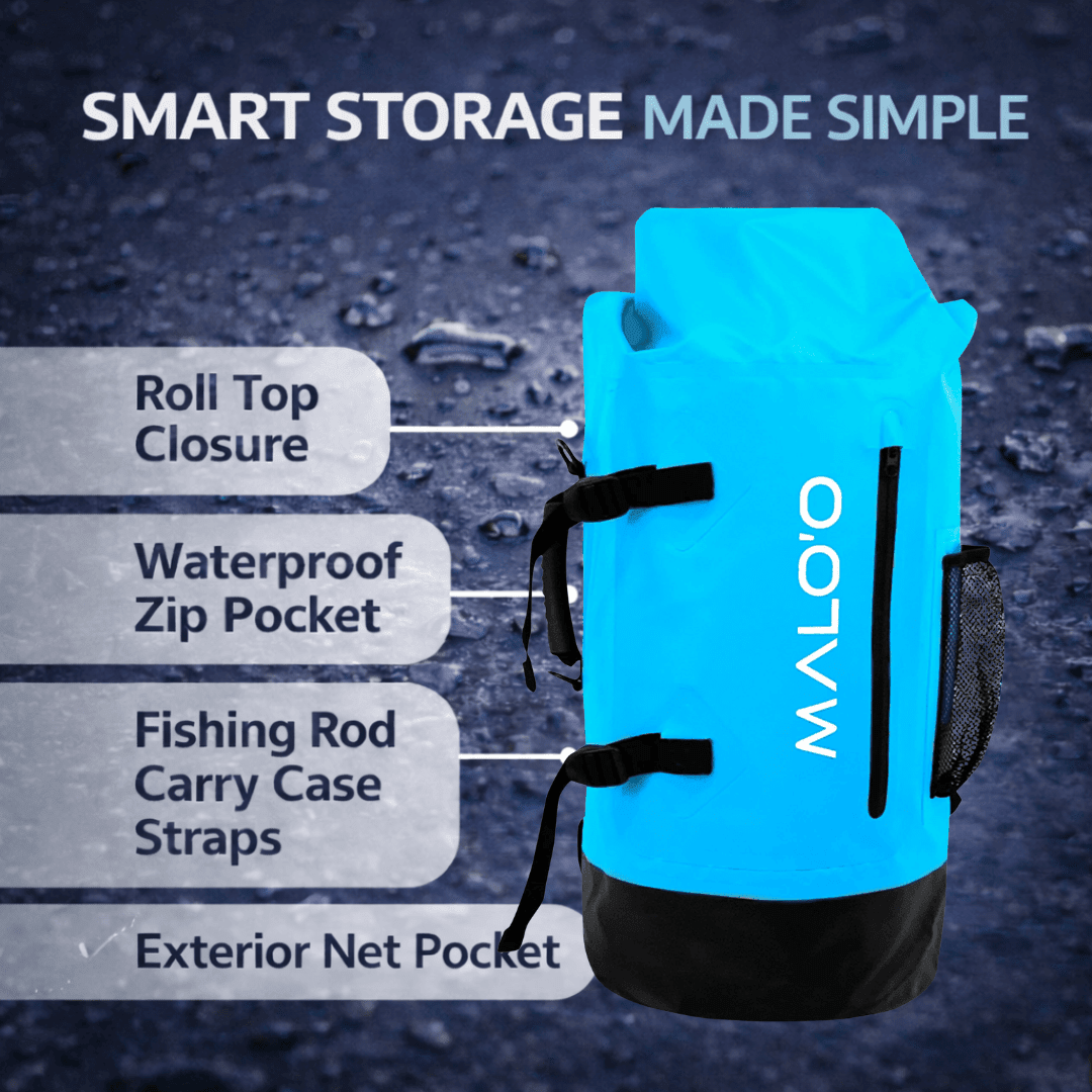 45L Waterproof Backpack – Roll-Top Dry Bag for Travel, Beach & Outdoor Gear