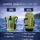 45L Waterproof Backpack – Roll-Top Dry Bag for Travel, Beach & Outdoor Gear