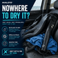 DryRack Mirror Mount – Vehicle-Mounted Gear Dryer for Surf, Beach & Outdoor Use