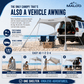 DualShade 10x10 Beach Canopy – Instant Sun Shelter & Vehicle-Mounted Awning