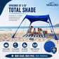 DualShade 10x10 Beach Canopy – Instant Sun Shelter & Vehicle-Mounted Awning