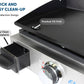 Flame King 17 inch LP Griddle with Small Regulator for RV pullout